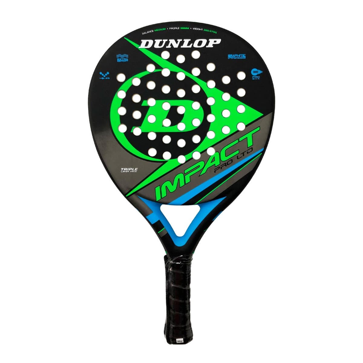 DUNLOP IMPACT PRO HL GREEN 623914 OFP PADEL RACKET - view 1