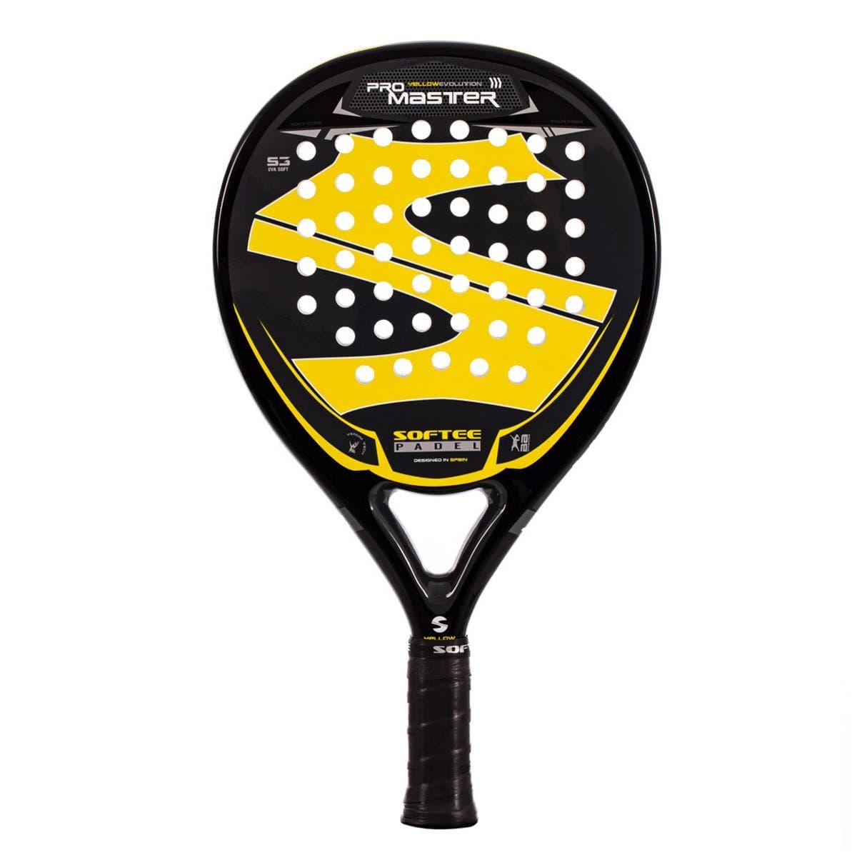 YELLOW SOFTEE PRO MASTER EVOLUTION PADEL RACKET - view 1